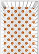 Watercolor Sports Themed Collection Crib Sheet - Basketball Print