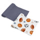 Watercolor Sports Theme 2 Pack 100% Cotton Muslin Baby Swaddle Receiving Blankets