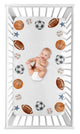 Watercolor Sports Theme Photo Op Crib Sheet