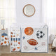 Watercolor Sports Theme Collection Sweet Jojo Designs 6 Piece Crib Bedding + BreathableBaby Breathable Mesh Liner