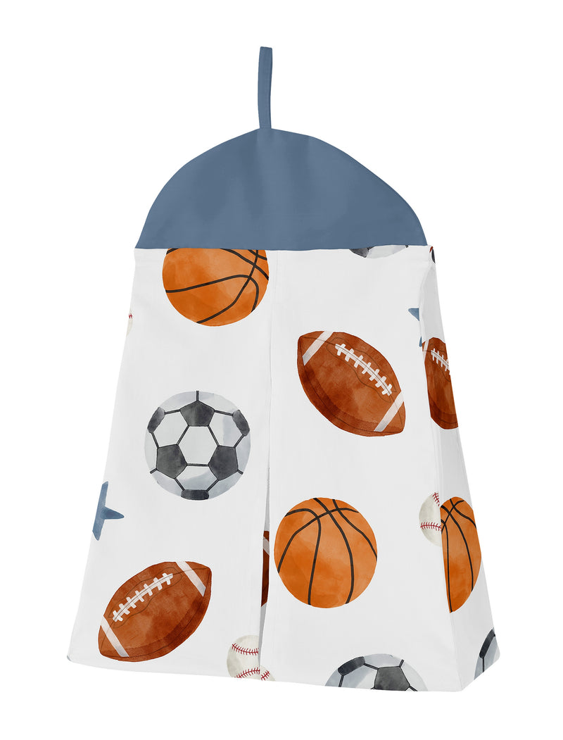 Watercolor Sports Theme Collection Sweet Jojo Designs 6 Piece Crib Bedding + BreathableBaby Breathable Mesh Liner