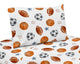 Watercolor Sports Theme Queen Sheet Set