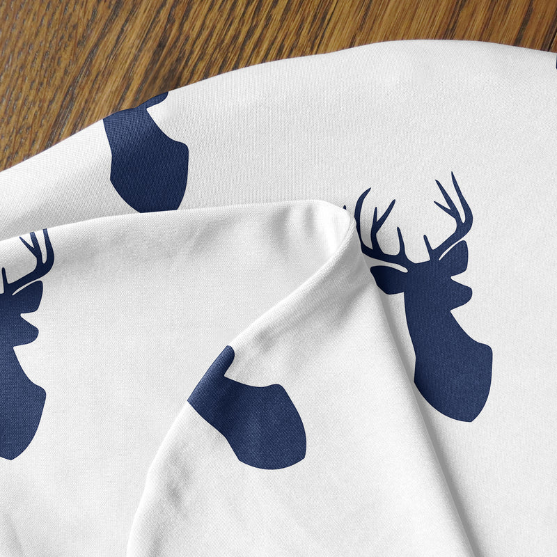 Stag Navy And White Collection Baby Cocoon and Beanie Hat - 2 Piece Set