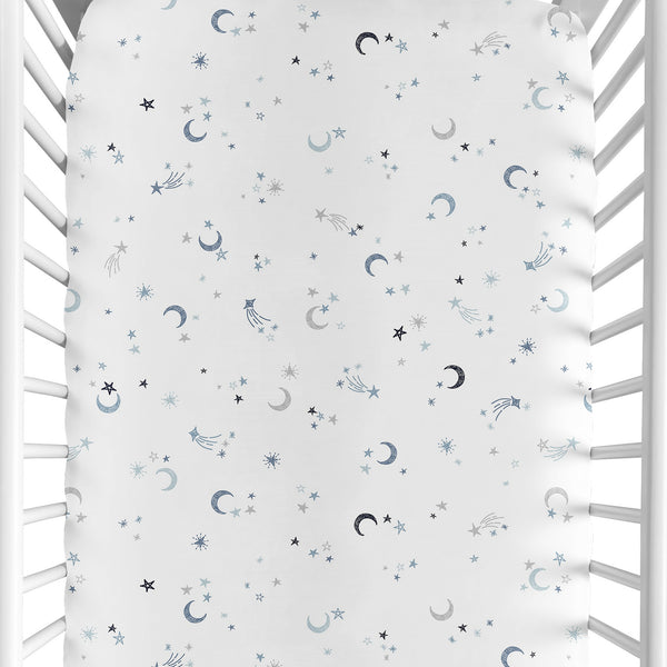 Star and Moons Celestial Collection Crib Sheet