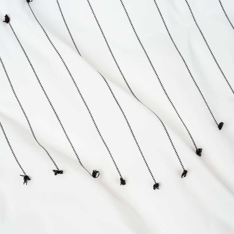 Boho Stitch Black and White Collection 4 Piece Crib Bedding