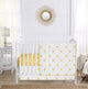Boho Sun White and Mustard Yellow Collection 3 Piece Crib Bedding