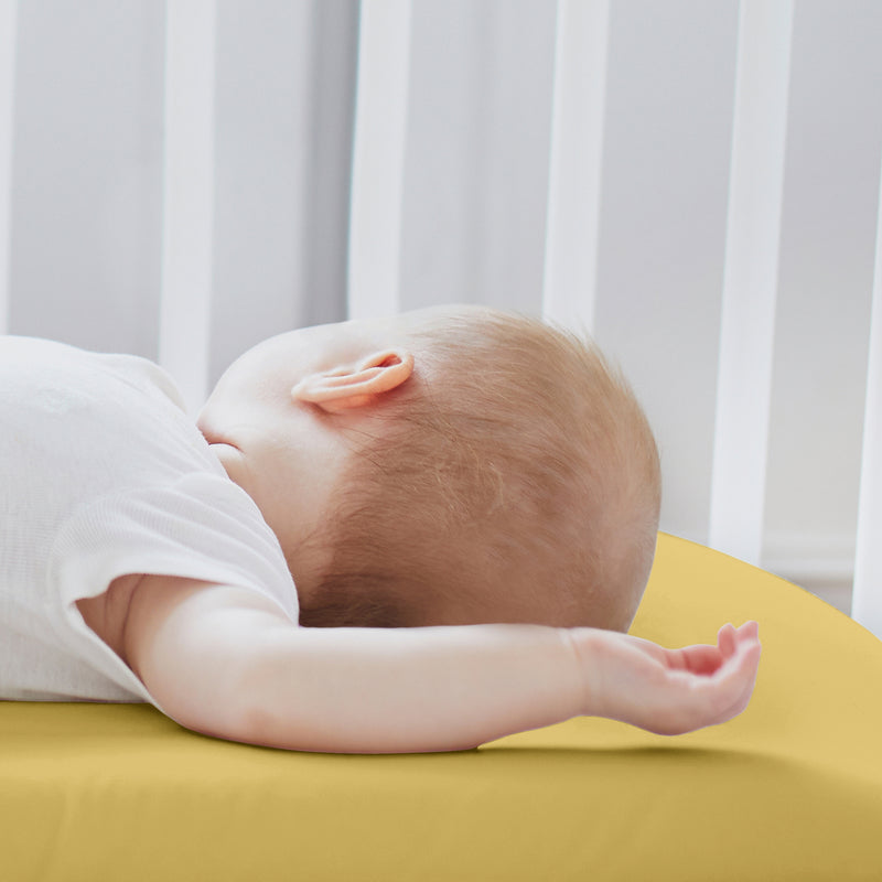 Boho Sun White and Mustard Yellow Collection 2 Pack Baby Bassinet Fitted Sheets
