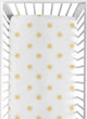 Boho Sun White and Mustard Crib Sheet