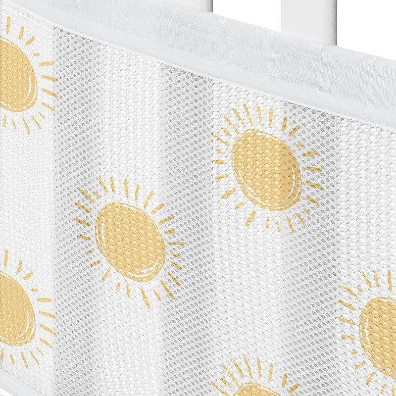 Boho Sun White and Mustard Collection Sweet Jojo Designs + BreathableBaby Breathable Mesh Crib Liner