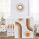 Boho Sun White and Pumpkin Collection 4 Piece Crib Bedding