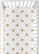 Boho Sun White and Pumpkin Crib Sheet