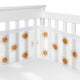 Boho Sun White and Pumpkin Sweet Jojo Designs + BreathableBaby Breathable Mesh Crib Liner