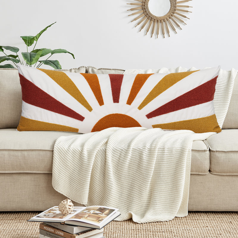 Boho Sun Ray Collection Full Length Body Pillow Cover