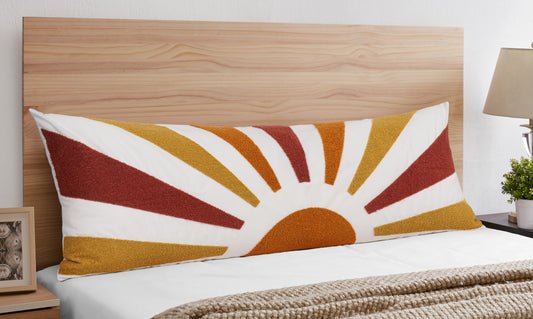 Boho Sun Ray Collection Full Length Body Pillow Cover