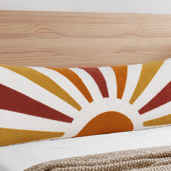 Boho Sun Ray Collection Full Length Body Pillow Cover alternate view