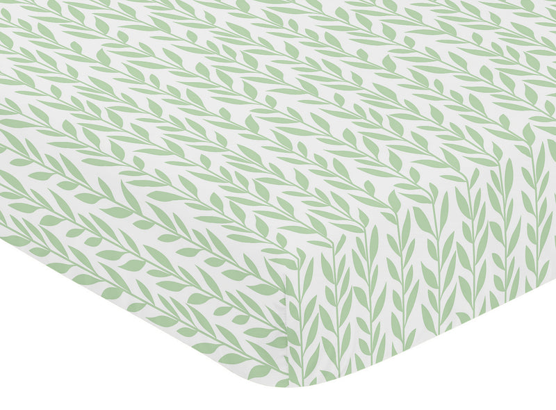 Sunflower Collection Crib Sheet - Leaf Print
