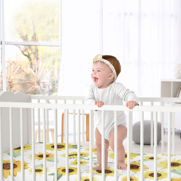 Sunflower Collection Crib Sheet alternate view