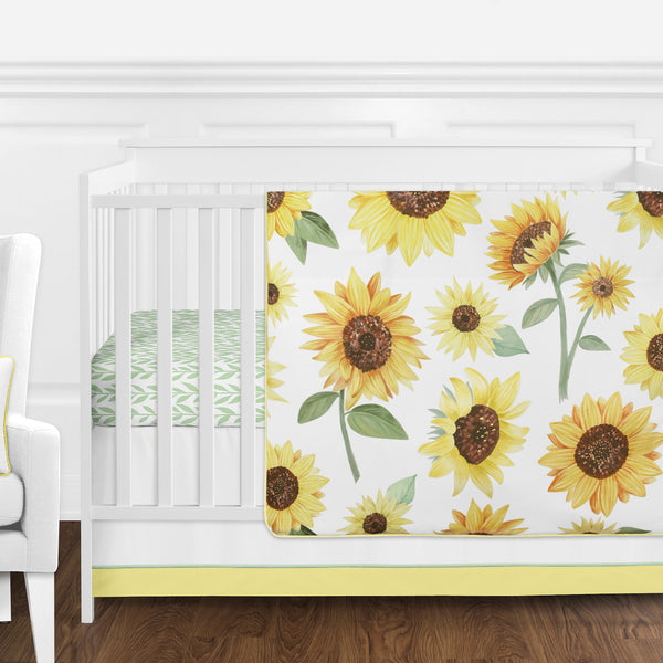 Sunflower Collection 11 Piece Bumperless Crib Bedding