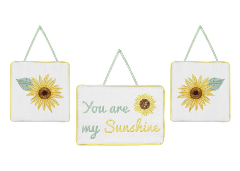 Sunflower Collection 11 Piece Bumperless Crib Bedding