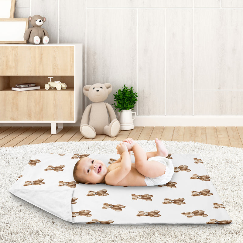 Boho Teddy Bear Collection Baby Blanket