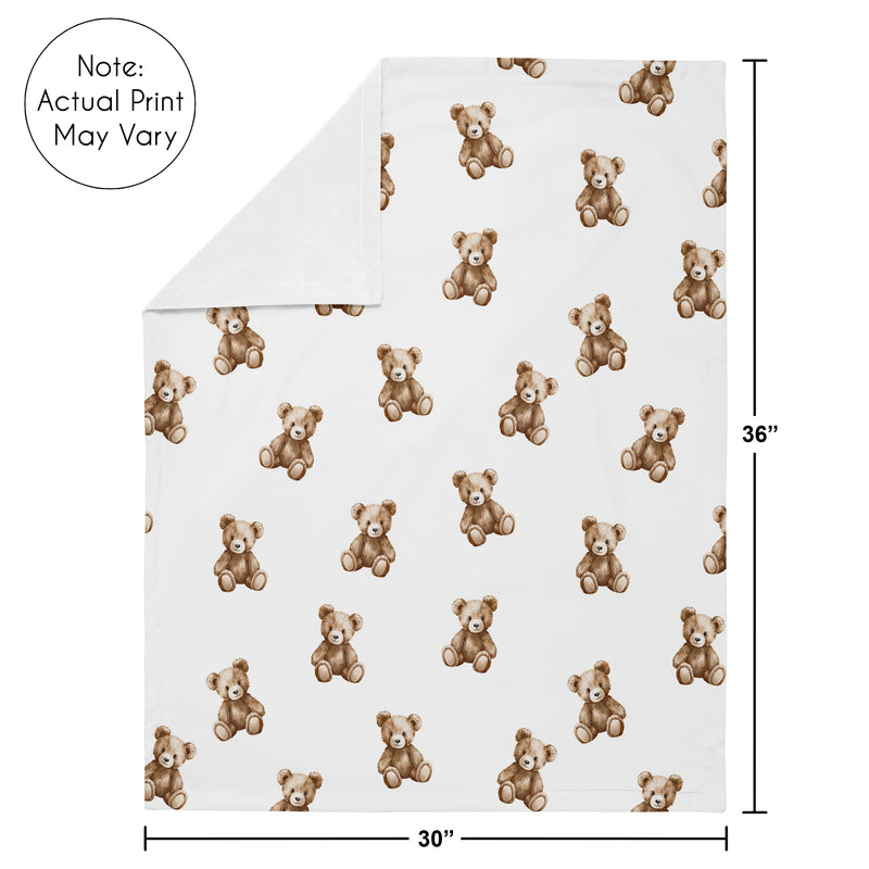 Boho Teddy Bear Collection Baby Blanket