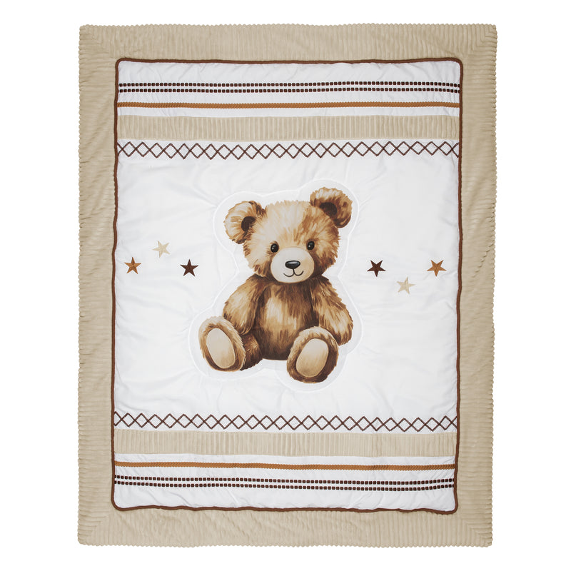 Boho Teddy Bear Collection 4 Piece Crib Bedding