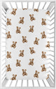 Boho Teddy Bear Collection Mini Crib Sheet