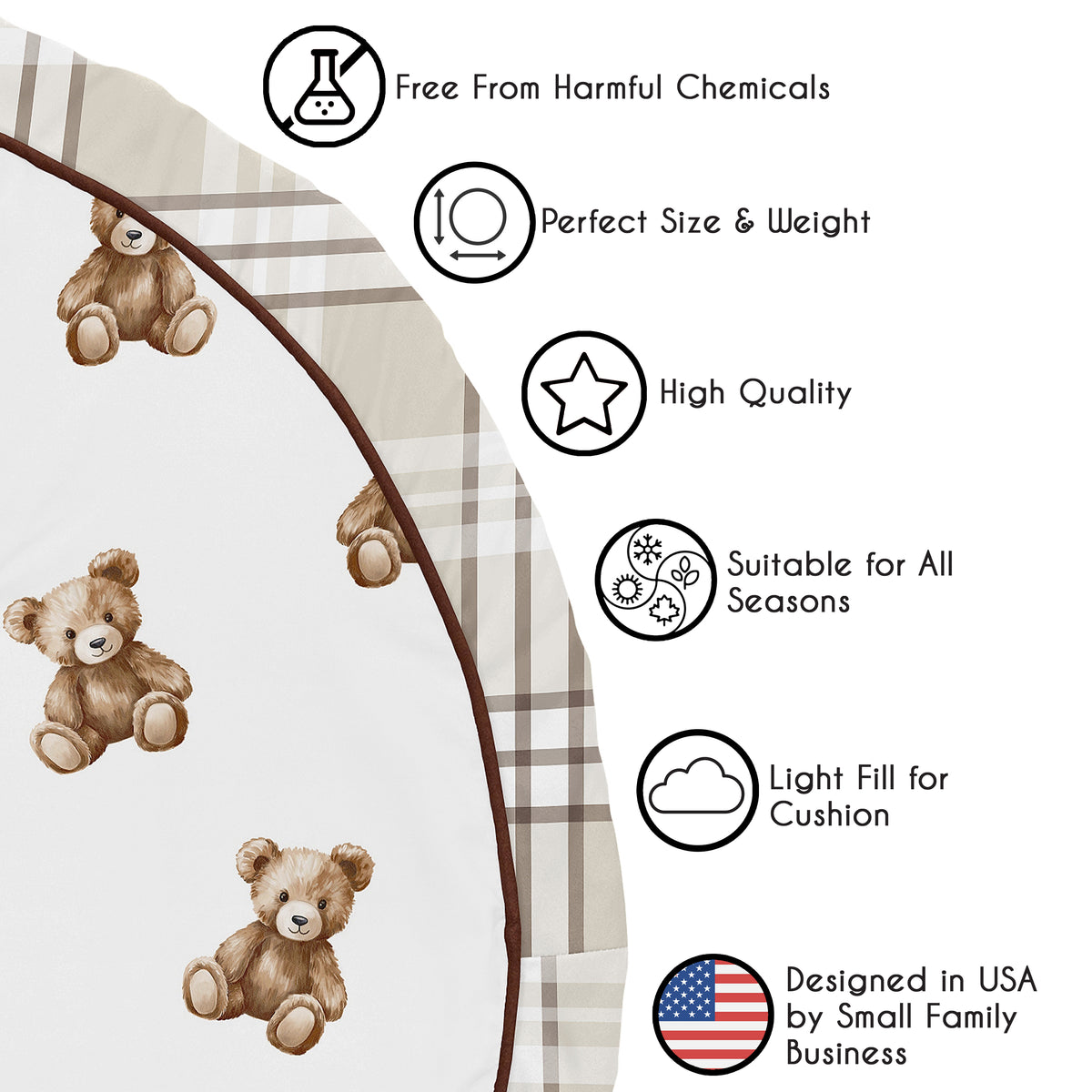 Boho Teddy Bear Collection Playmat