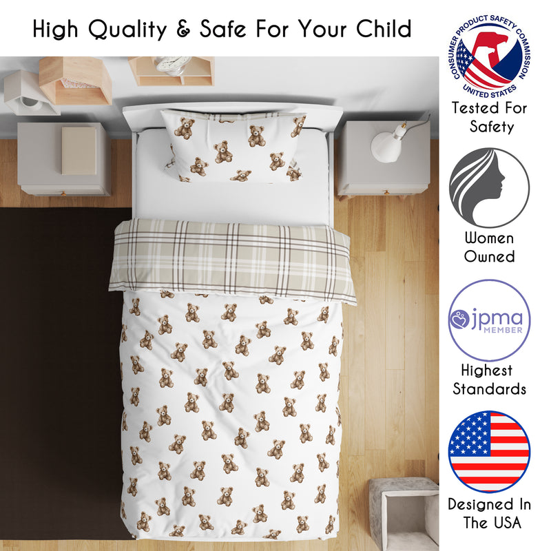 Boho Teddy Bear Collection Toddler Bedding