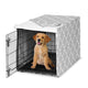 Trellis Gray And White Collection Dog Crate Kennel Cover 36in.