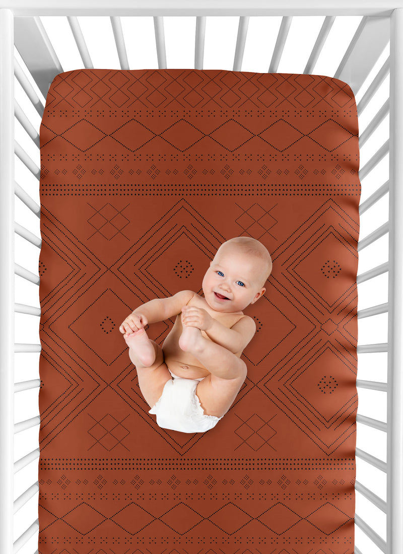 Tribal Boho Dot Collection Crib Sheet