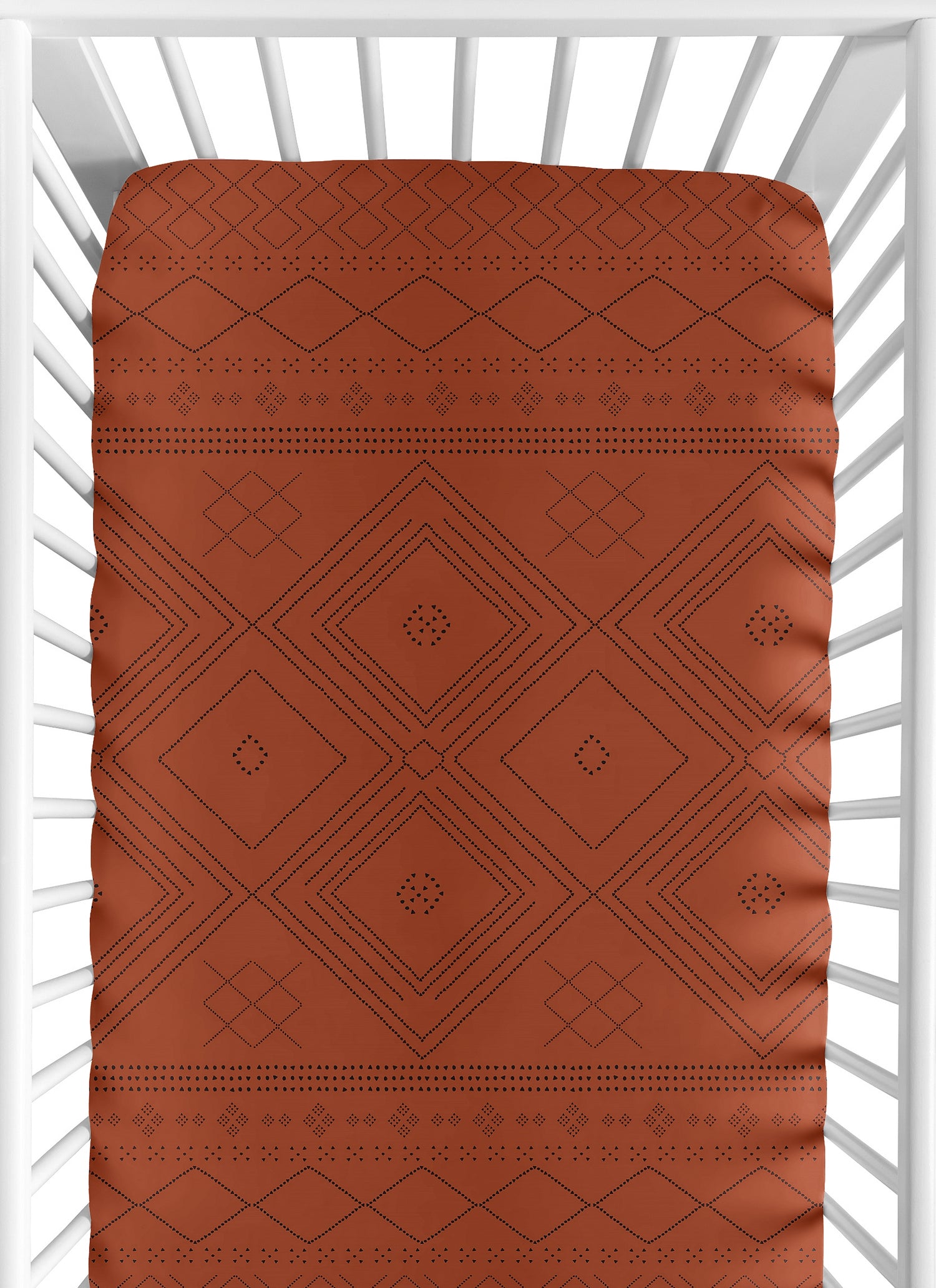 Tribal Boho Dot Collection Crib Sheet