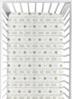 Boho Tribal White and Sage Crib Sheet