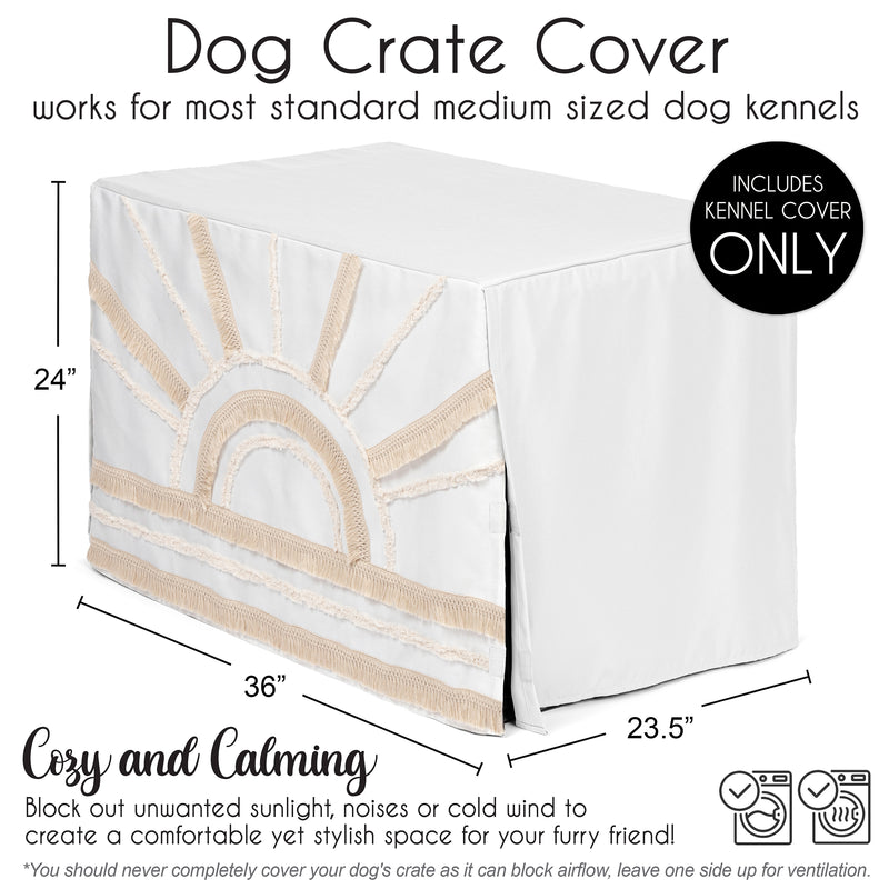 Tufted Sun Ivory Collection Dog Crate Kennel Cover 36in.