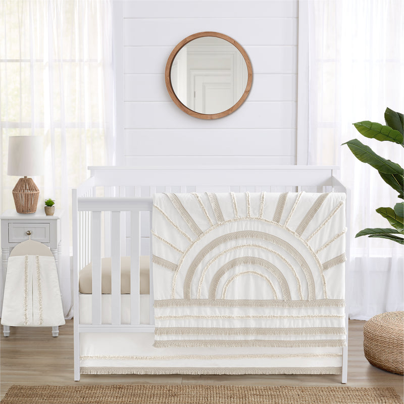 Tufted Sun 4 Piece Crib Bedding