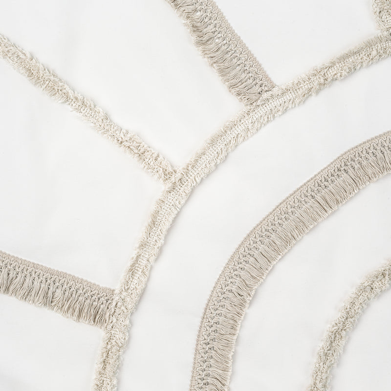 Tufted Sun Ivory Collection Queen Duvet Cover Bedding Set