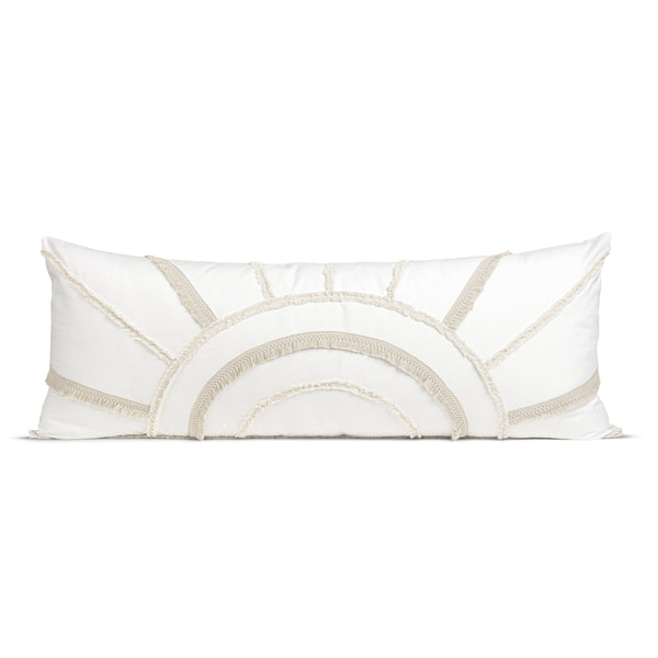 Tufted Sun Ivory Collection Full Length Body Pillow Cover