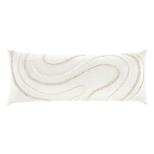 Boho Tufted Swirl Collection Full Length Body Pillow Cover