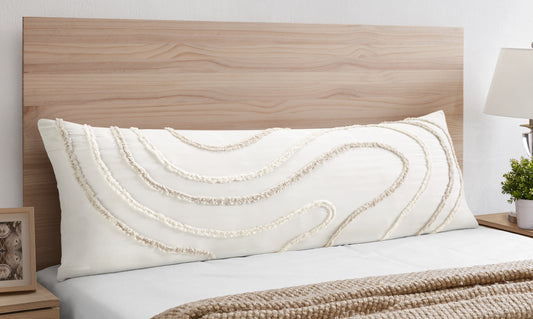 Boho Tufted Swirl Collection Full Length Body Pillow Cover