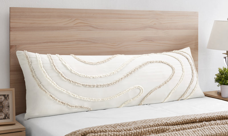 Boho Tufted Swirl Collection Full Length Body Pillow Cover