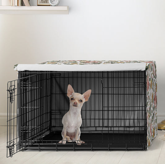 Vintage Floral Collection Dog Crate Kennel Cover 24in.
