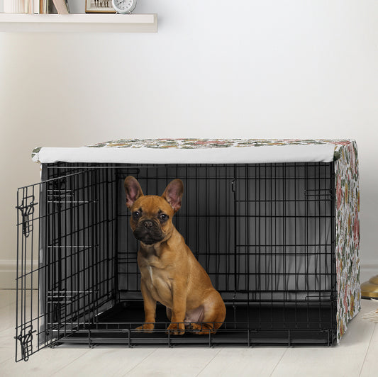 Vintage Floral Collection Dog Crate Kennel Cover 30in.