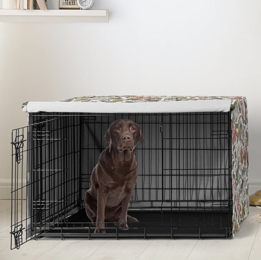 Vintage Floral Collection Dog Crate Kennel Cover 42in.