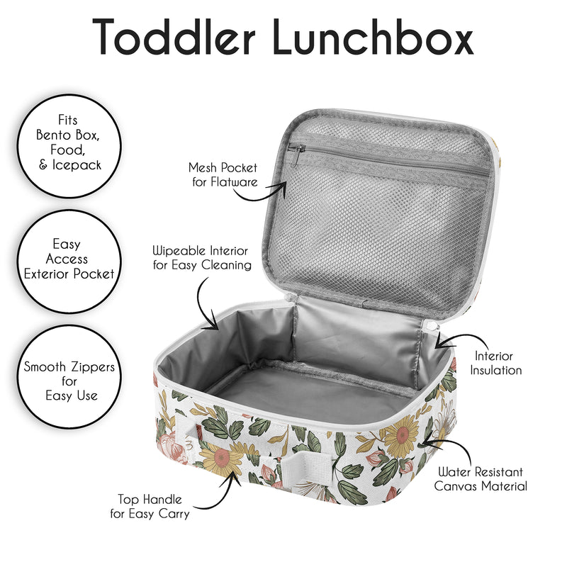 Vintage Floral Collection Small Kids Lunch Box