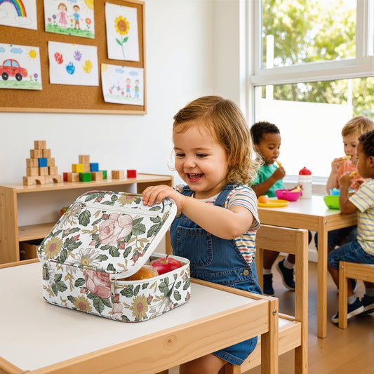 Vintage Floral Collection Small Kids Lunch Box