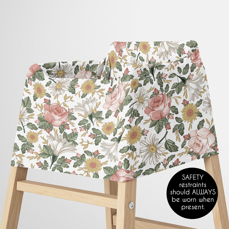 Vintage Floral Collection Multi Use Baby Car Seat and Nursing Cover