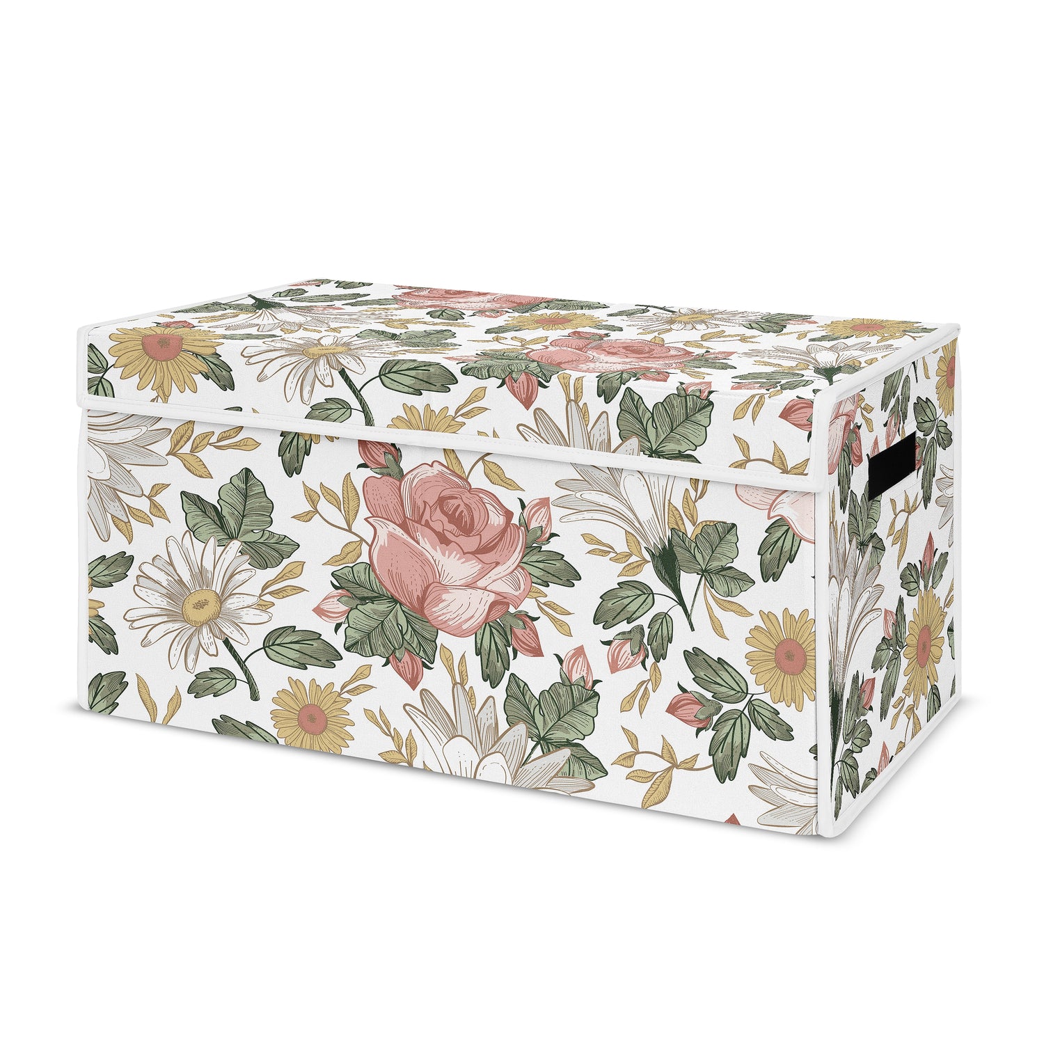 Vintage Floral Collection Fabric Toy Bin Storage