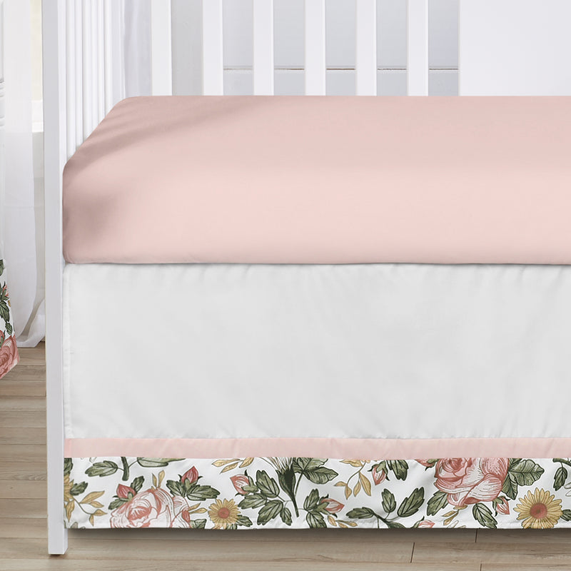 Vintage Floral Collection Sweet Jojo Designs 6 Piece Crib Bedding + BreathableBaby Breathable Mesh Liner