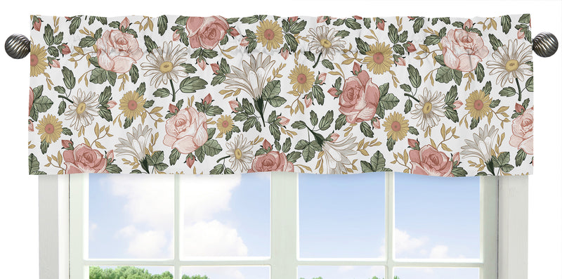 Vintage Floral Collection Window Valance
