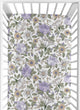 Vintage Floral Purple and Green Collection Crib Sheet
